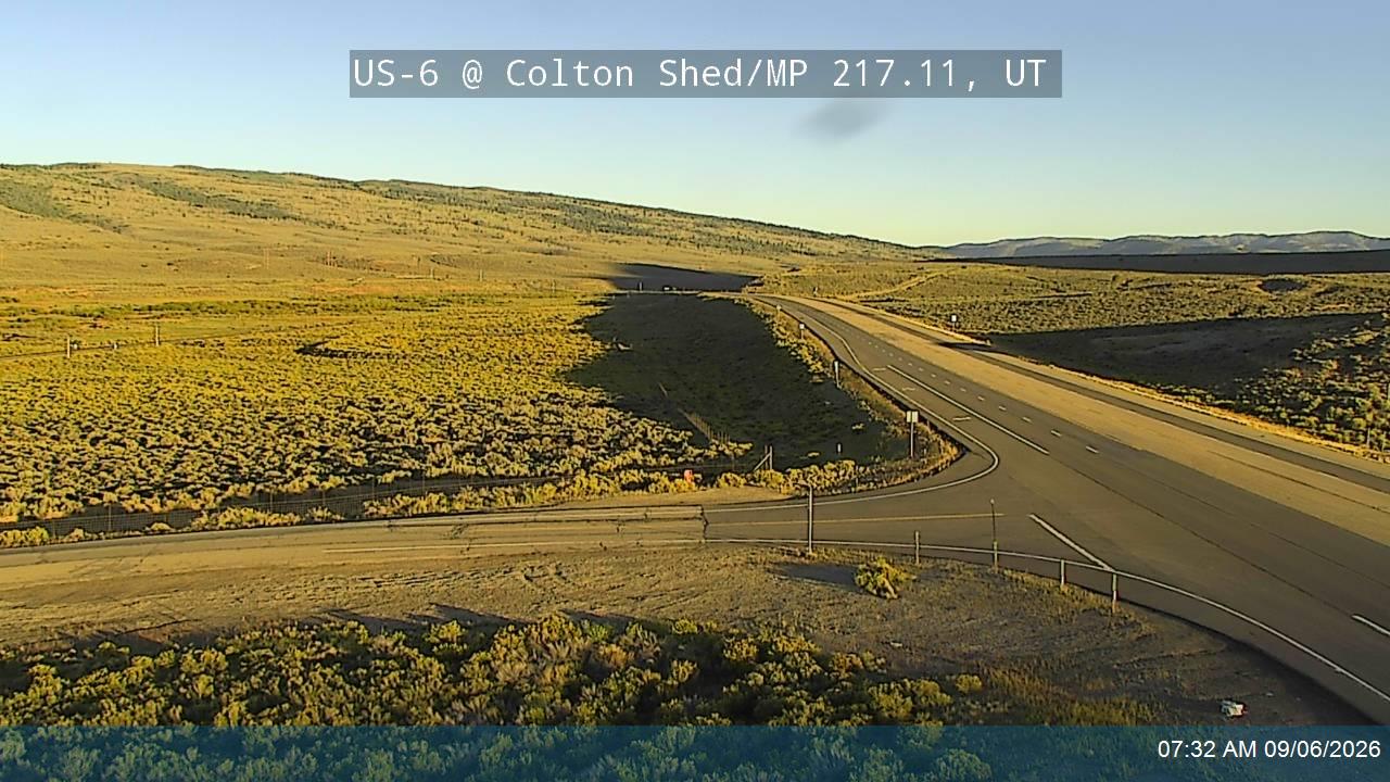 US-6 @ Colton Shed / MP 217.11, UT live camera view