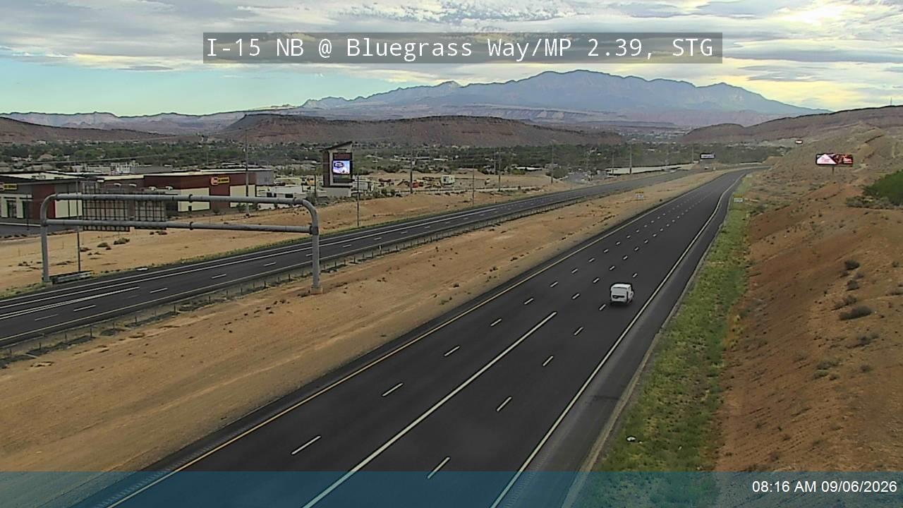 I-15 NB @ Bluegrass Way / MP 2.39, STG live camera view
