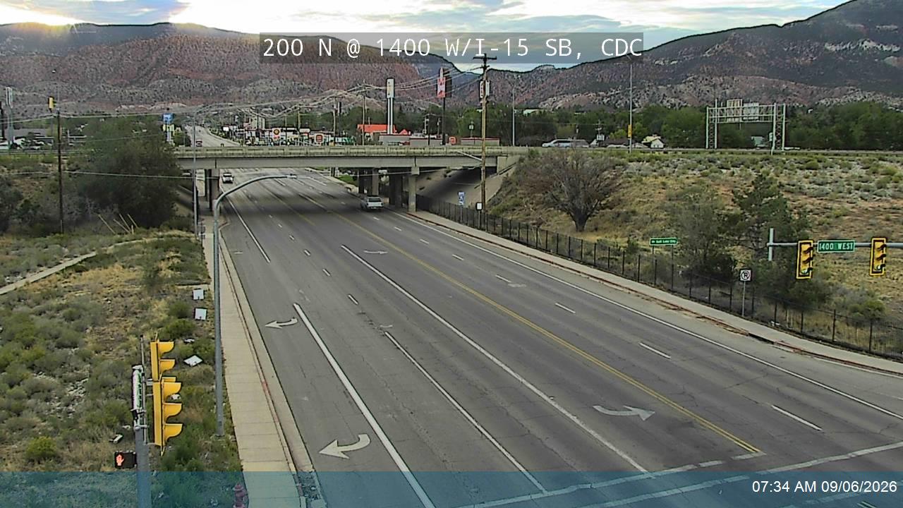 200 N / Freedom Blvd / SR-56 @ 1400 W / I-15 SB Ramps, CDC live camera view