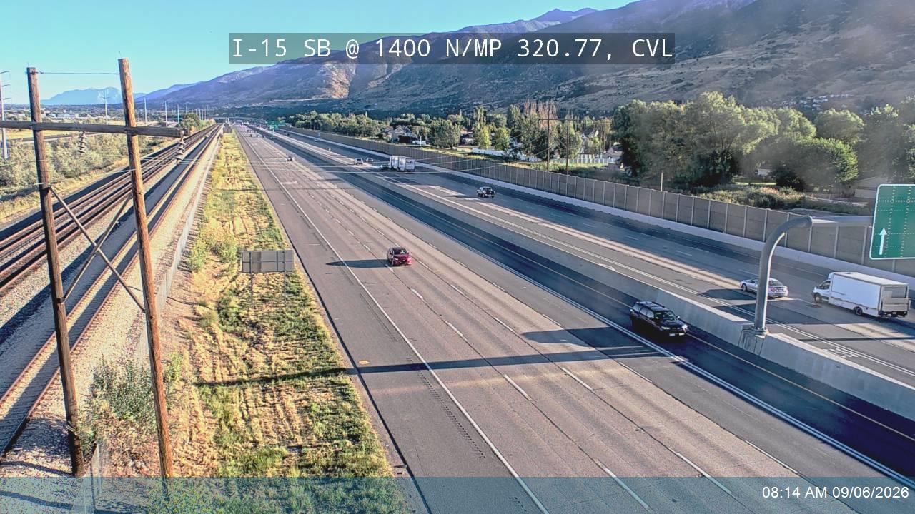 I-15 SB @ 1400 N / MP 320.77, CVL live camera view