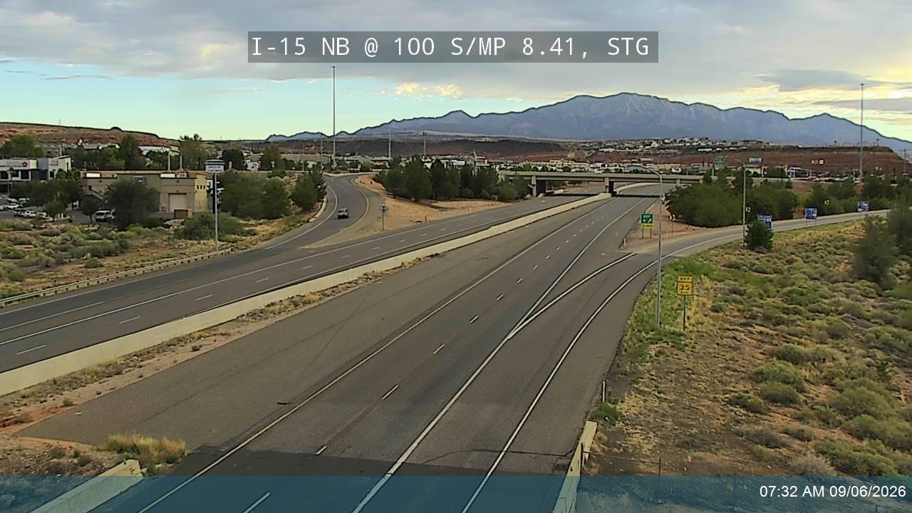 I-15 NB @ 100 S / MP 8.41, STG live camera view