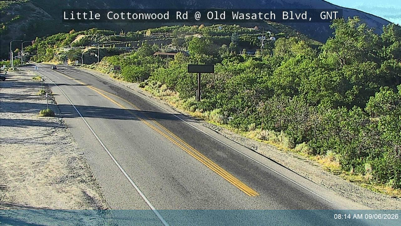 Little Cottonwood Rd / 3335 E / SR-209 @ Old Wasatch Blvd / 9710 S, GNT live camera view