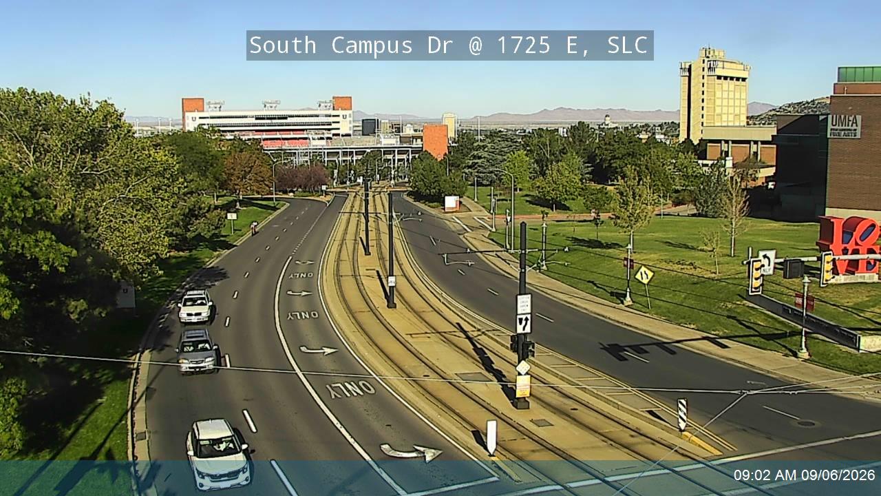 South Campus Dr / SR-282 @ 1725 E, SLC live camera view