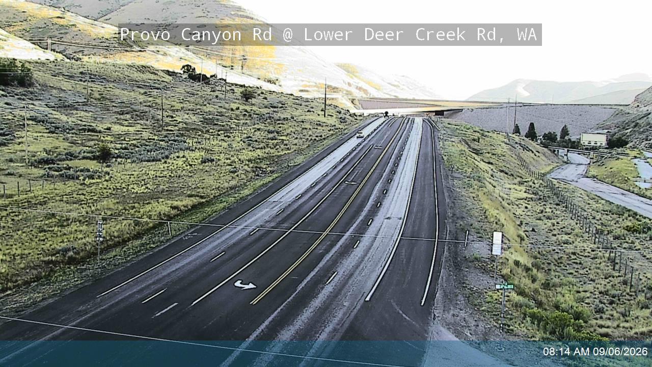 Provo Canyon Rd / US-189 @ Lower Deer Creek Rd / MP 17.14, WA live camera view