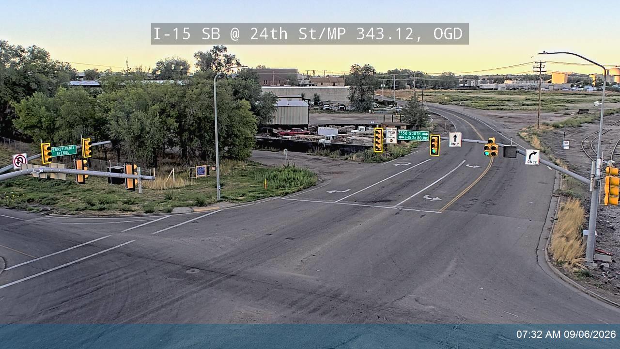 I-15 SB @ 24th St / Pennsylvania Ave / SR-53 / MP 343.12, OGD live camera view