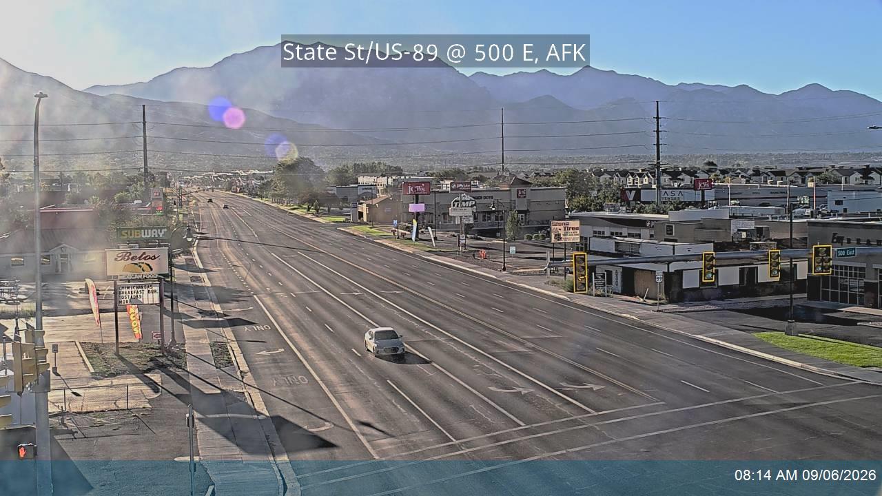 State St / US-89 @ 500 E / SR-180, AFK live camera view