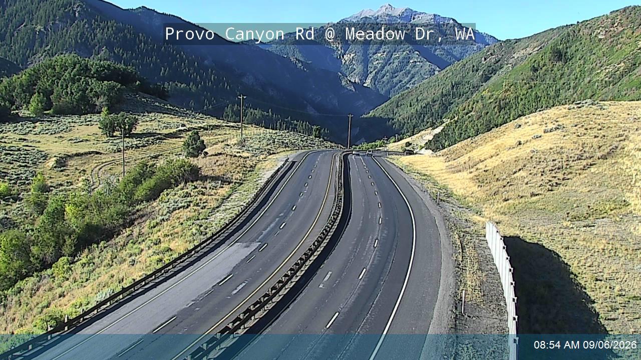 Provo Canyon Rd / US-189 @ Meadow Dr / MP 16.25, WA live camera view