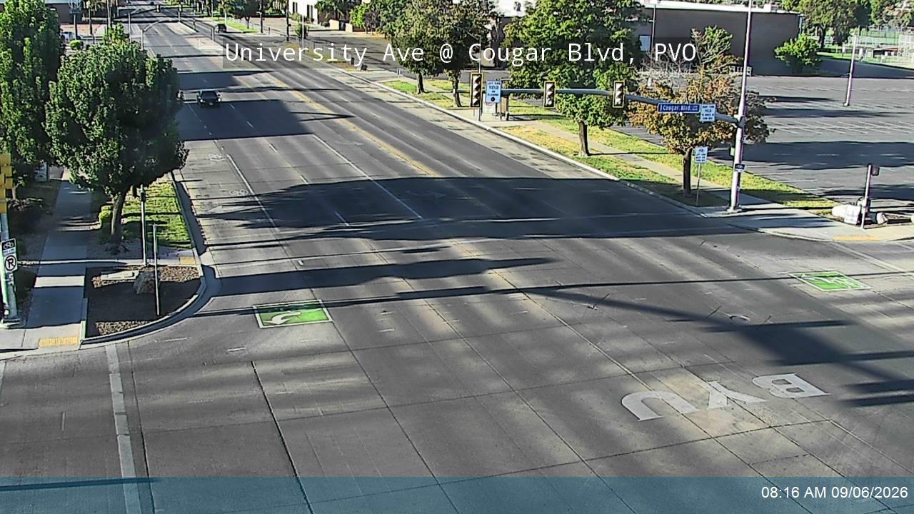 University Ave / US-189 @ Cougar Blvd / 1230 N, PVO live camera view