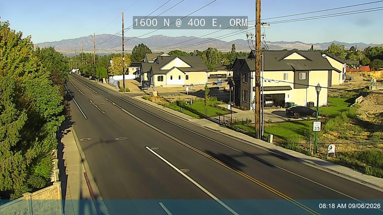 1600 N @ 400 E, ORM live camera view