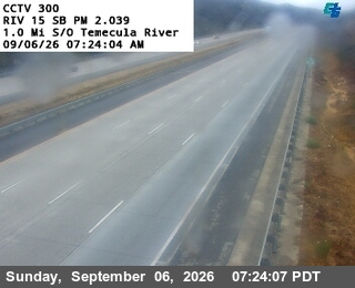I-15 : (300) 1.0 mi S/O Temecula River live camera view