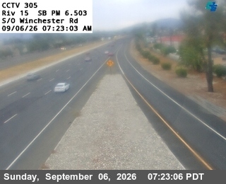 I-15 : (305) S/O Winchester Rd live camera view