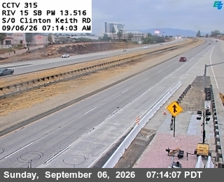 I-15 : (315) 0.7 Mi N/O Clinton Keith live camera view
