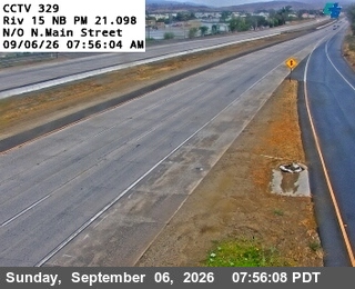 I-15 : (329) North of North Main Street live camera view