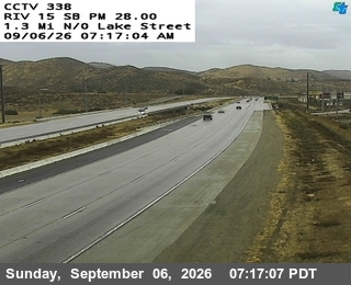 I-15 : (338) 1.3 Miles North of Lake Street live camera view