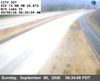 I-15 : (337) North of Lake Street live camera view