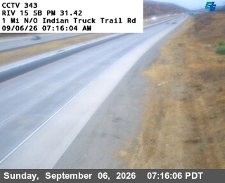I-15 : (343) 1 Mile North of Indian Truck Trail Road live camera view