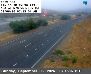 I-15 : (350) 0.6 Miles North of Werick Road live camera view