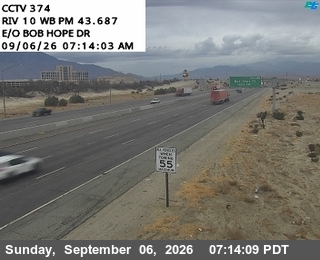 I-10 : (374) East of Bob Hope Drive live camera view