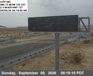 I-15 : (382) Next To CMS In Baker live camera view