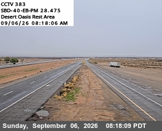 I-40 : (383) At Desert Oasis Rest Area live camera view