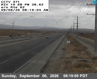 I-10 : (371) East of SR-62 live camera view
