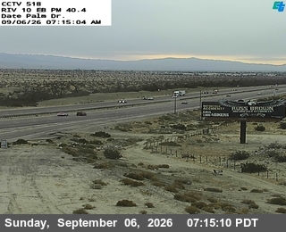 I-10 : (518) Date Palm Drive live camera view