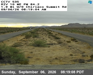 I-10 : (535) Chiriaco Sumit live camera view