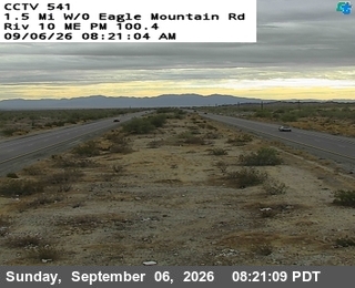 I-10 : (541) West of Eagle Mountain Rd live camera view
