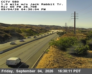 SR-60 : (580) 1 mi w/o Jack Rabbit Trail live camera view