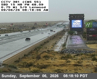 I-15 : (381) 0.75 mi s/o Lenwood Road live camera view