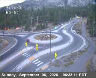 Hwy 50 at Meyers live camera view
