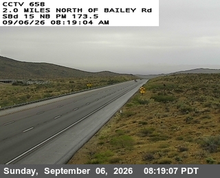 I-15 :(658) 1.0 Miles N of Bailey Road live camera view