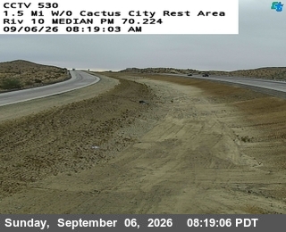 I-10 : (530) 1.5 w/o Cactus City Rest Area live camera view