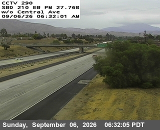 I 210: (290) West of Central Ave. live camera view