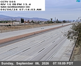 I-10 : (505) San Gorgonio OC live camera view