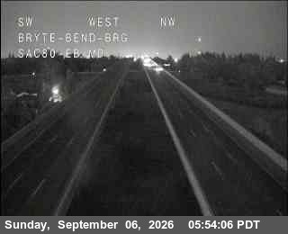 Hwy 80 at Bryte Bend live camera view