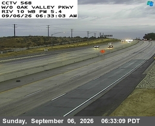 I-10 : (568) W/O Oak Valley Pkway live camera view