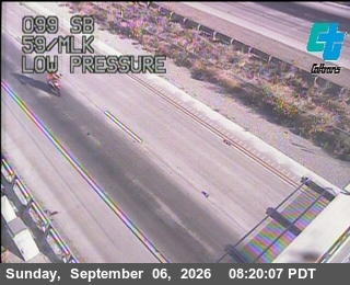 17 - SB SR-99 N/O SR- 59/MLK Blvd live camera view
