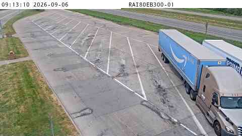 Rest Area: I-80 EB MM 300 near Davenport live camera view