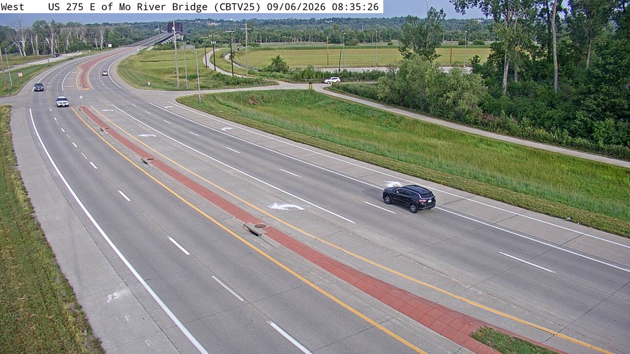 US 275 @ MM 58.6 (E of Missouri River Bridge) live camera view