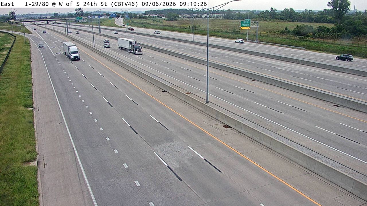 I-29/80 @ MM 1.2 (W of S 24th St - N) live camera view