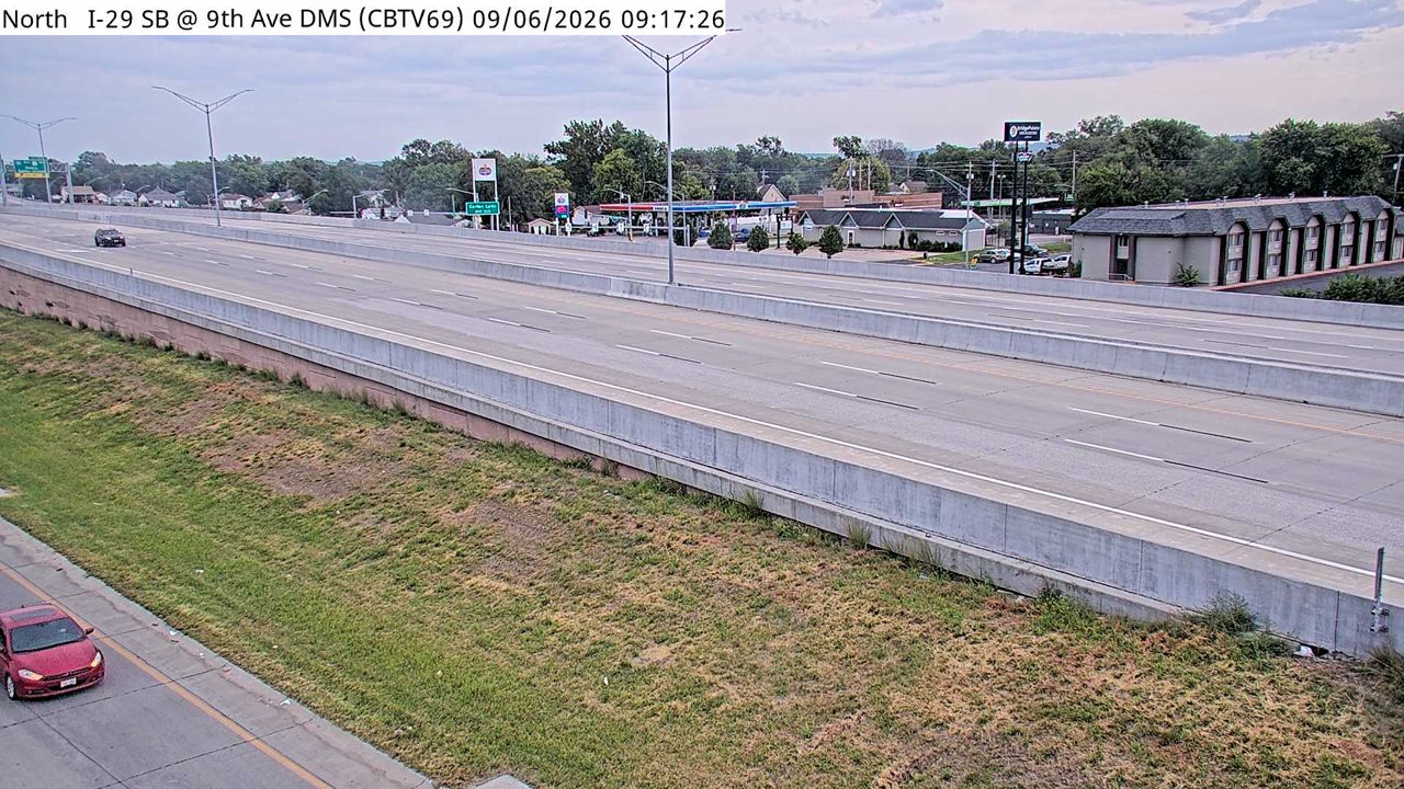 I-29 @ MM 53.2 (9th Ave DMS) live camera view