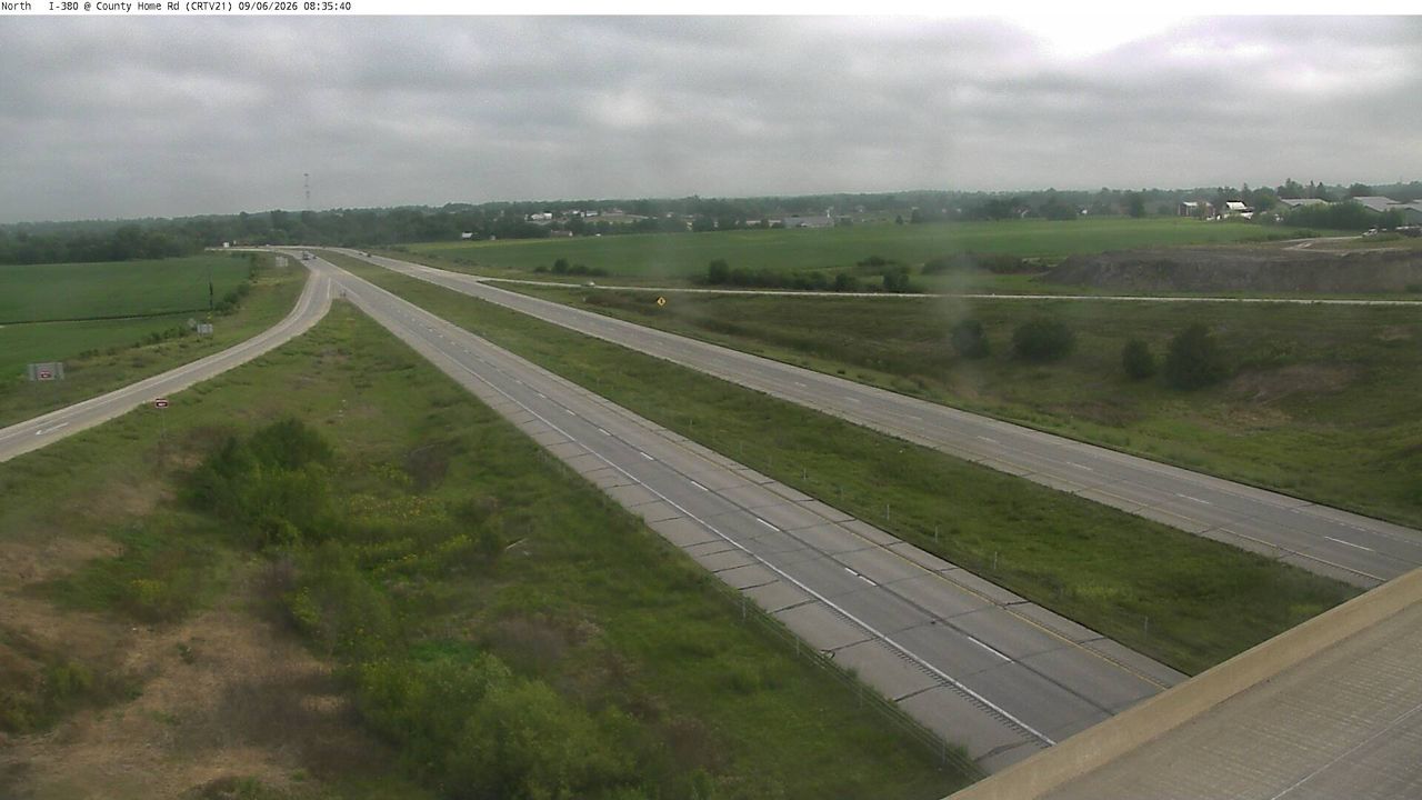 I-380 @ MM 28.8 (County Home Rd) live camera view