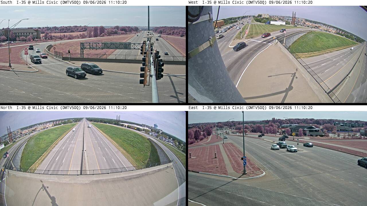 I-35 @ MM 70.4 (Mills Civic Pkwy)-Q live camera view