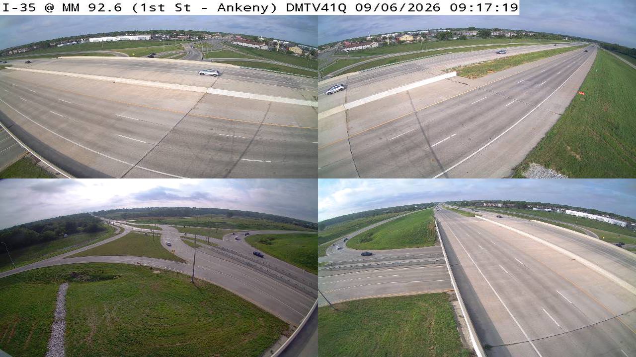 I-35 @ MM 92.6 (1st St - Ankeny)-Q live camera view
