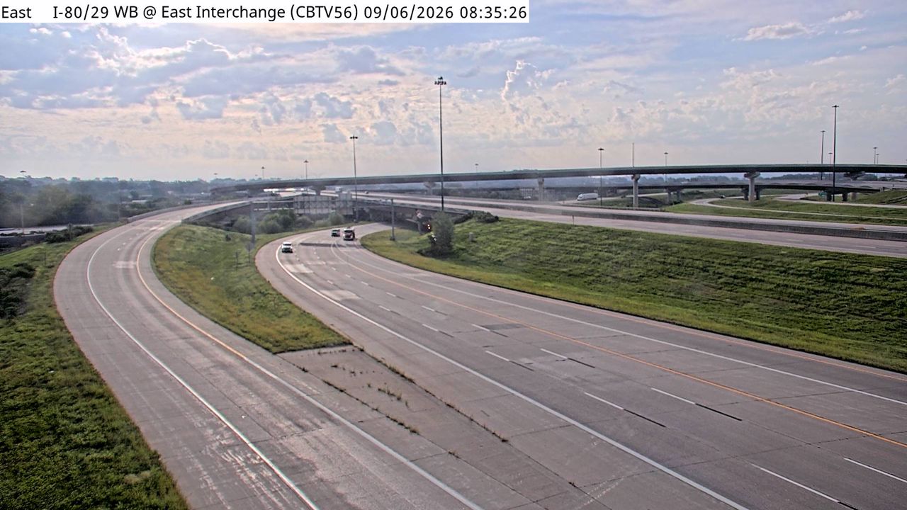 I-29/80 WB @ MM 3.5 (East Interchange) live camera view