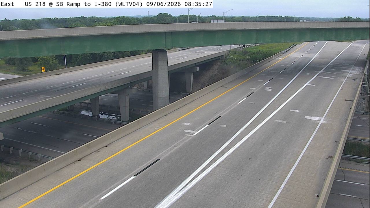 US 218 @ MM 177.2 (SB Ramp to I-380 SB) live camera view