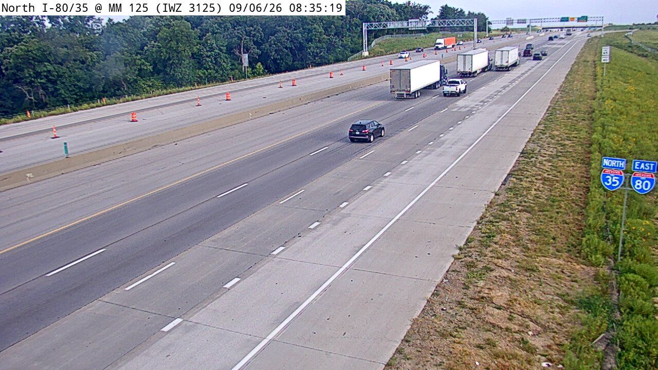 I-35/80 @ MM 125 (IWZ 3125) live camera view