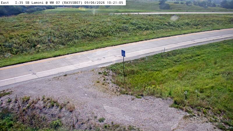 Rest Area: I-35 N/S MM 7 - Lamoni - SB Ent. live camera view