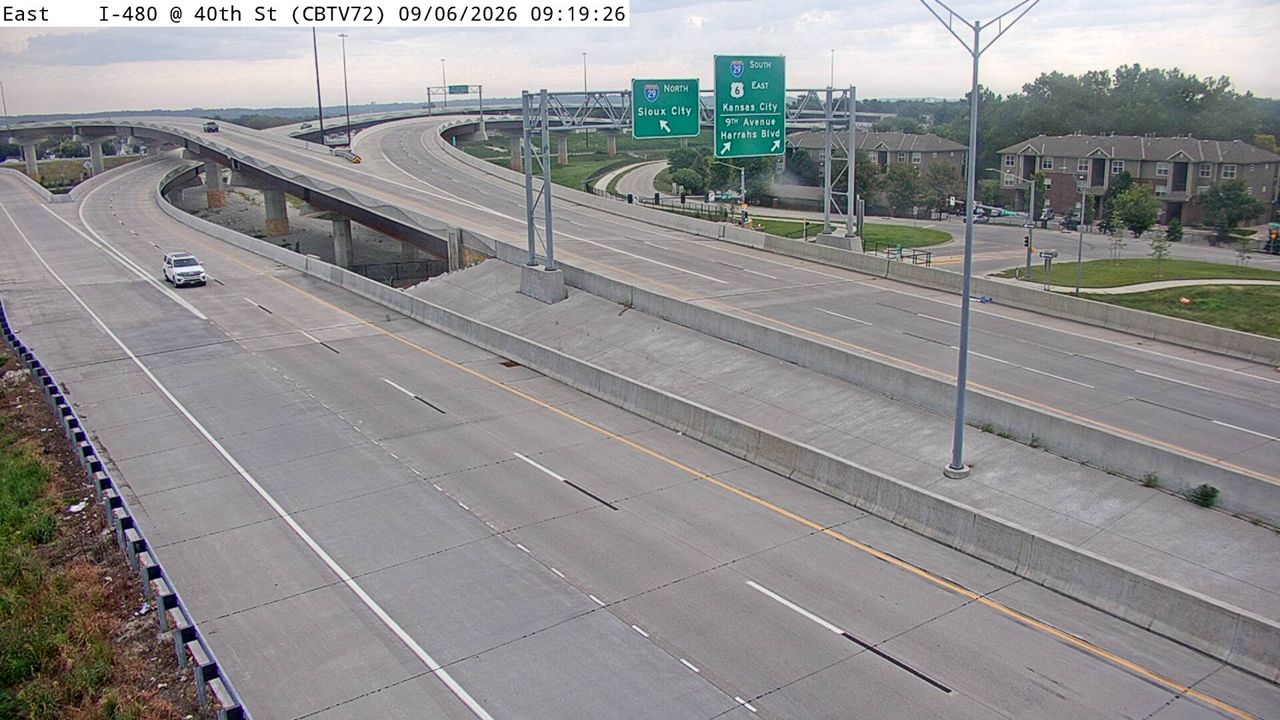 I-480 @ MM 0.4 (W of 40th St) live camera view